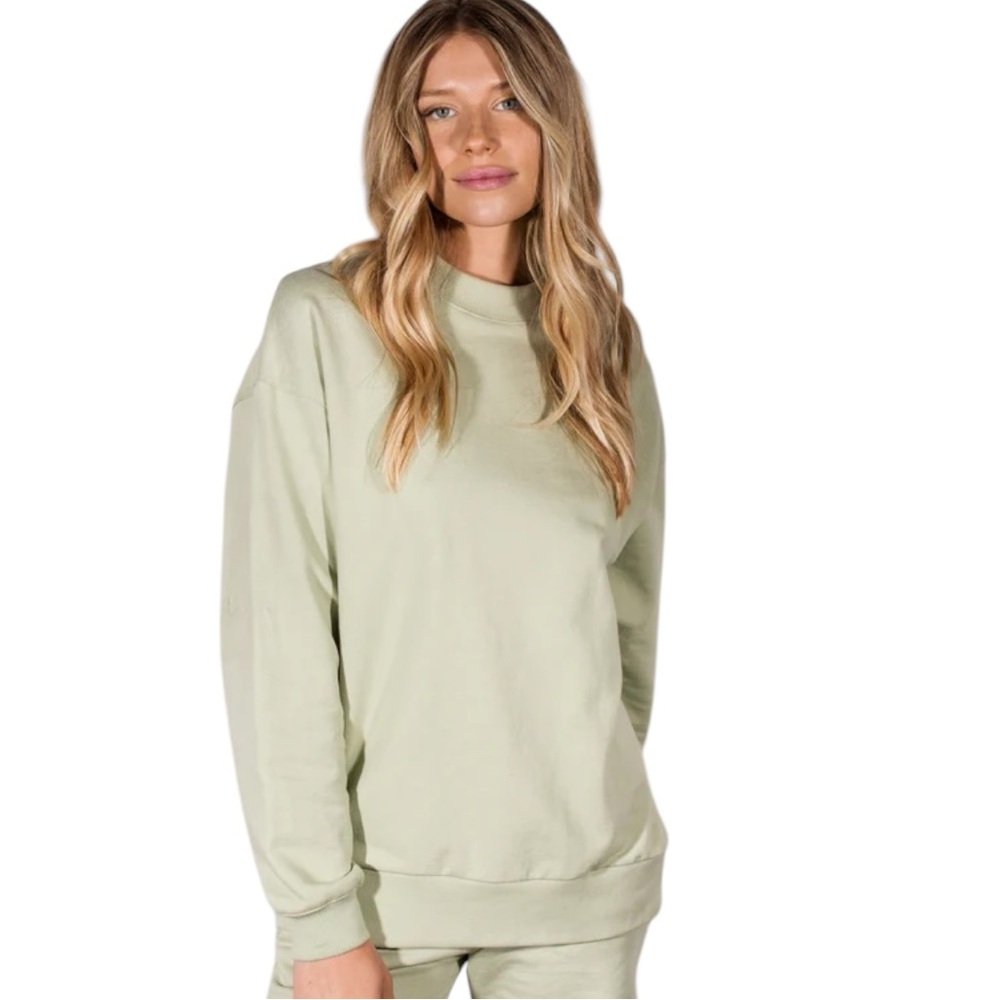 Dailystory Matcha Green Crewneck Sweatshirt